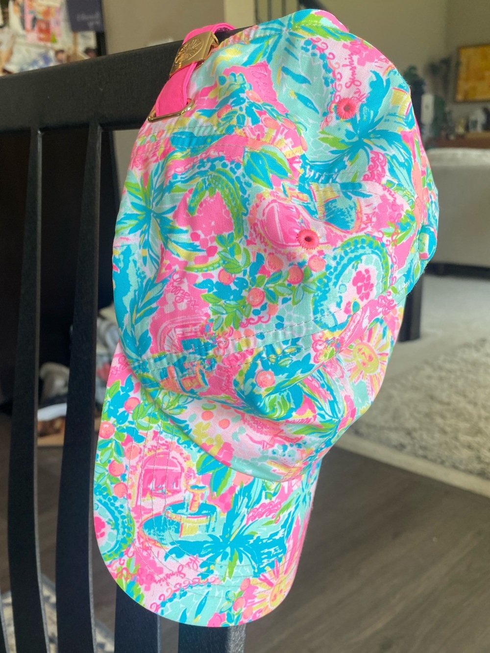 Lilly Pulitzer Pink Floral Baseball Cap